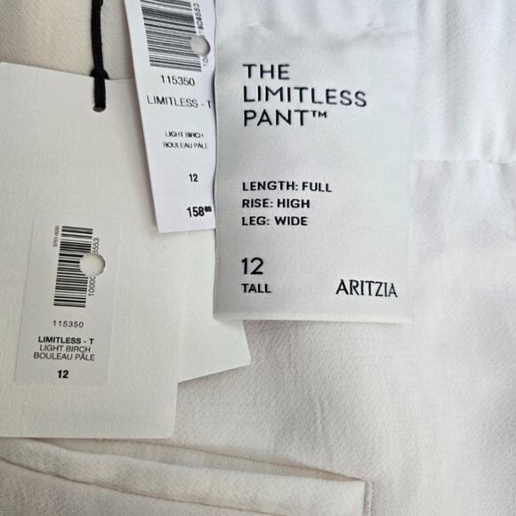 NWT Aritzia The Limitless Pant - Crepette - Light Birch - Picture 10 of 10